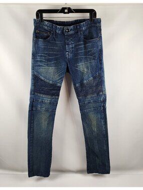 Rogue Vintage Jeans Mens 31x31 Button Fly Blue Black Accents Y2K
